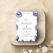 Laat Shellebrate Blue Zee Nautical Boy Baby shower Kaart