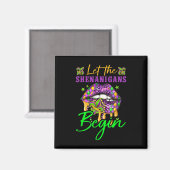 Laat Shenanigans Begin Mardi Gras Y Lips Vrouwen M Magneet (Voorkant / Achterkant)