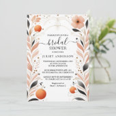 Laat Sinaasappel 70s 80s 90s Roze Kleurrijk Vrijge Kaart (Staand voorkant)