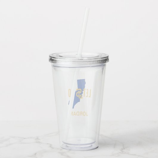 Laat SJ gaan Acryl Drinkbeker (Achterkant)