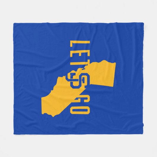 Laat SJ gaan Fleece Deken (Voorkant (Horizontaal))