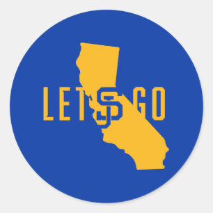 Laat SJ gaan Ronde Sticker