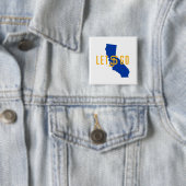 Laat SJ gaan Vierkante Button 5,1 Cm (In situ)