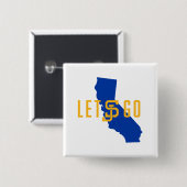 Laat SJ gaan Vierkante Button 5,1 Cm (Voorkant /achterkant)