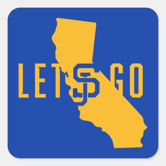 Laat SJ gaan Vierkante Sticker (Voorkant)