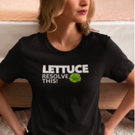 Laat sla deze kwestie besliessen! Grappige Vegan T-shirt