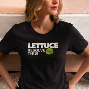 Laat sla deze kwestie besliessen! Grappige Vegan T-shirt