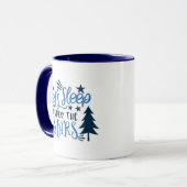 Laat slapen onder de sterren Moon Forest Camping Mok (Voorkant links)