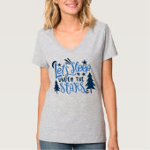 Laat slapen onder de sterren Moon Forest Camping T-shirt (Voorkant)