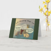 Laat slapende honden Lie LTCartoons Greetingcard Kaart (Gele Bloem)