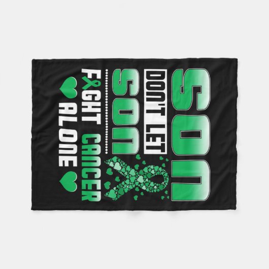 Laat Son niet alleen tegen kanker vechten Galwegka Fleece Deken (Voorkant (Horizontaal))