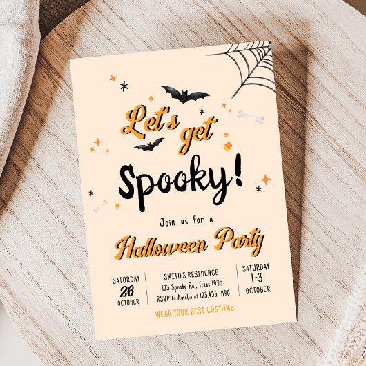 Laat Spooky Fun Halloween Party zien Kaart
