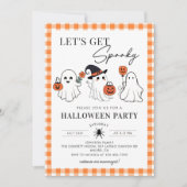 Laat Spooky Ghost Halloween Party Uitnodiging krij (Voorkant)
