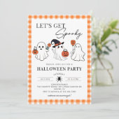 Laat Spooky Ghost Halloween Party Uitnodiging krij (Staand voorkant)