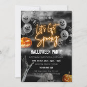 Laat Spooky Halloween Party Uitnodiging krijgen (Voorkant)
