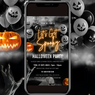 Laat Spooky Halloween Party Uitnodiging krijgen