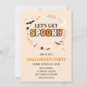 Laat Spooky Schattigee Halloween Party Kaart (Voorkant)