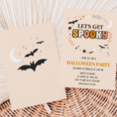 Laat Spooky Schattigee Halloween Party Kaart