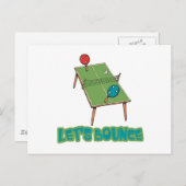 Laat springen pingelen pingelen Tennis van de Tenn Briefkaart (Voorkant / Achterkant)