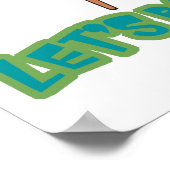 Laat springen pingelen pingelen Tennis van de Tenn Poster (Hoek)