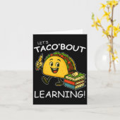 Laat Taco leren terug naar school leraar Kind Kaart (Gele Bloem)