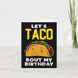 Laat Taco mijn geboortedag vieren op de Cinco de M Kaart