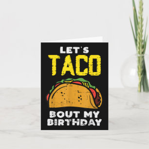 Laat Taco mijn geboortedag vieren op de Cinco de M Kaart
