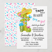 Laat taco over baby gender cactus onthullen kaart (Voorkant / Achterkant)