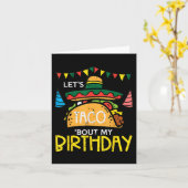 Laat Taco over mijn liefdevolle Mexicaanse partijj Kaart (Gele Bloem)