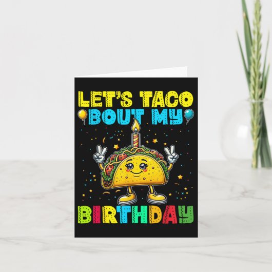 Laat Taco over mijn liefdevolle Mexicaanse partijj Kaart (Voorkant)