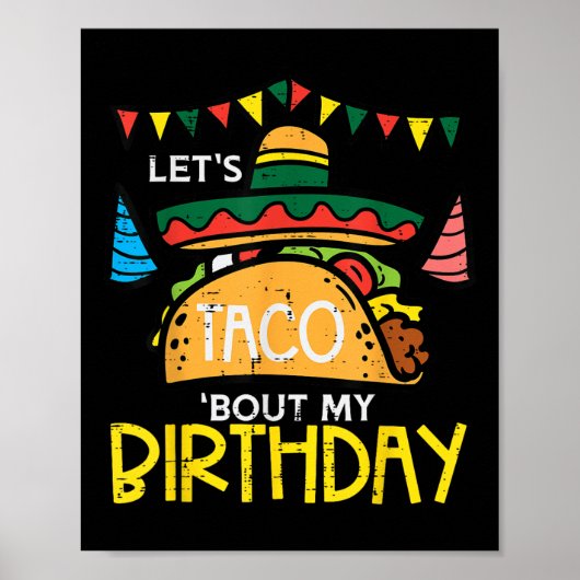Laat Taco over mijn liefdevolle Mexicaanse partijj Poster (Voorkant)