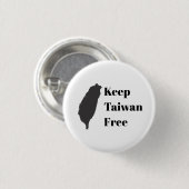 Laat Taiwan vrij Ronde Button 3,2 Cm (Voorkant /achterkant)