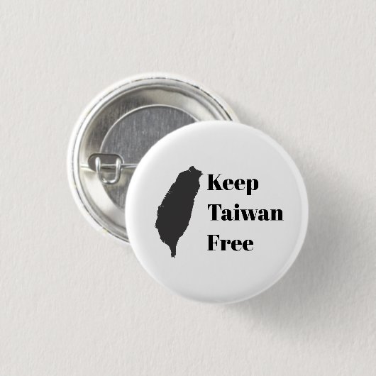 Laat Taiwan vrij Ronde Button 3,2 Cm (Voorkant /achterkant)