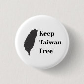 Laat Taiwan vrij Ronde Button 3,2 Cm (Voorkant)