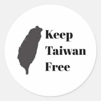 Laat Taiwan vrij Ronde Sticker