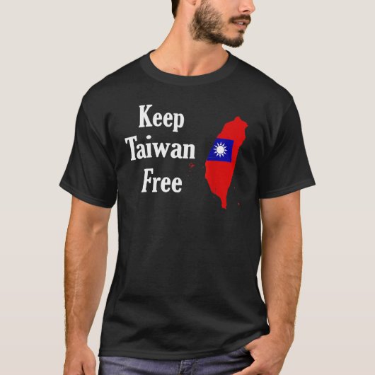 Laat Taiwan vrij T-shirt (Voorkant)