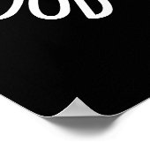 Laat The Good Times Funny Bread Puns Donker BG vor Poster (Hoek)