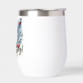 Laat tipsy wine drink sneeuwpop gepersonaliseerd k (Links)