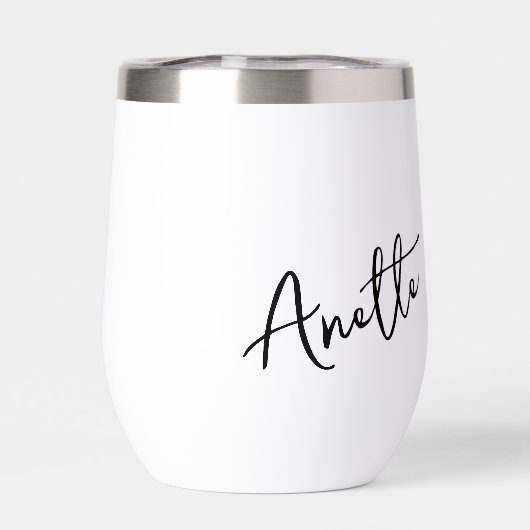 Laat tipsy wine drink sneeuwpop gepersonaliseerd k (Achterkant)