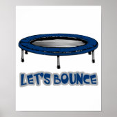Laat Trampoline springen Poster (Voorkant)