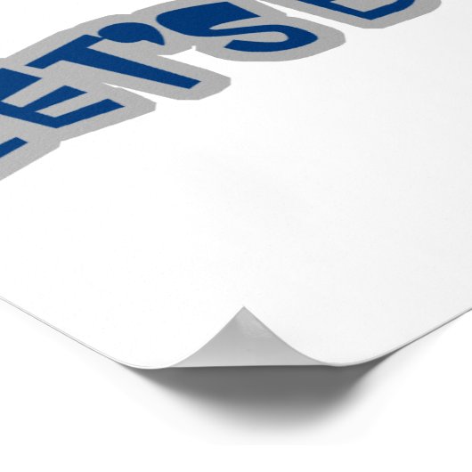 Laat Trampoline springen Poster (Hoek)