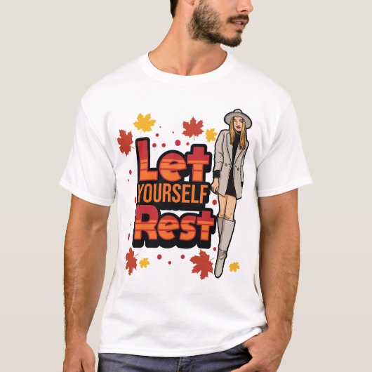 Laat u rusten Herfst oogst Thanksgiving Thankf T-shirt (Voorkant)