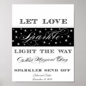 Laat u sparen - Sparkler stuurt uit Teken Poster (Voorkant)