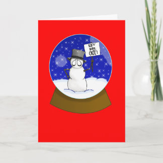 Laat uit me feestdagen kaart