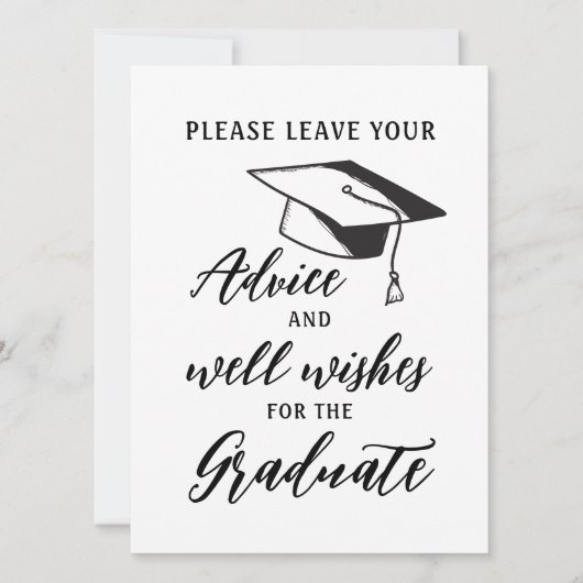 Laat uw advies achter voor de eenvoudige Afstudere (Voorkant)