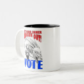 Laat uw binnenste draak uit - STEMMING Tweekleurige Koffiemok (Voorkant links)