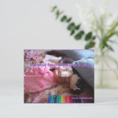 Laat uw binnenste kind het Briefkaart van het Kat  (Staand voorkant)