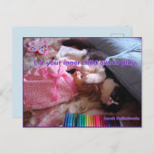 Laat uw binnenste kind het Briefkaart van het Kat  (Voorkant / Achterkant)