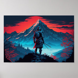 Laat uw binnenste wasmachine los met Samurai-Poste Poster