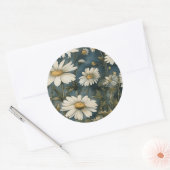 Laat uw creativiteit bloeien met een daistisch ont ronde sticker (Envelop)